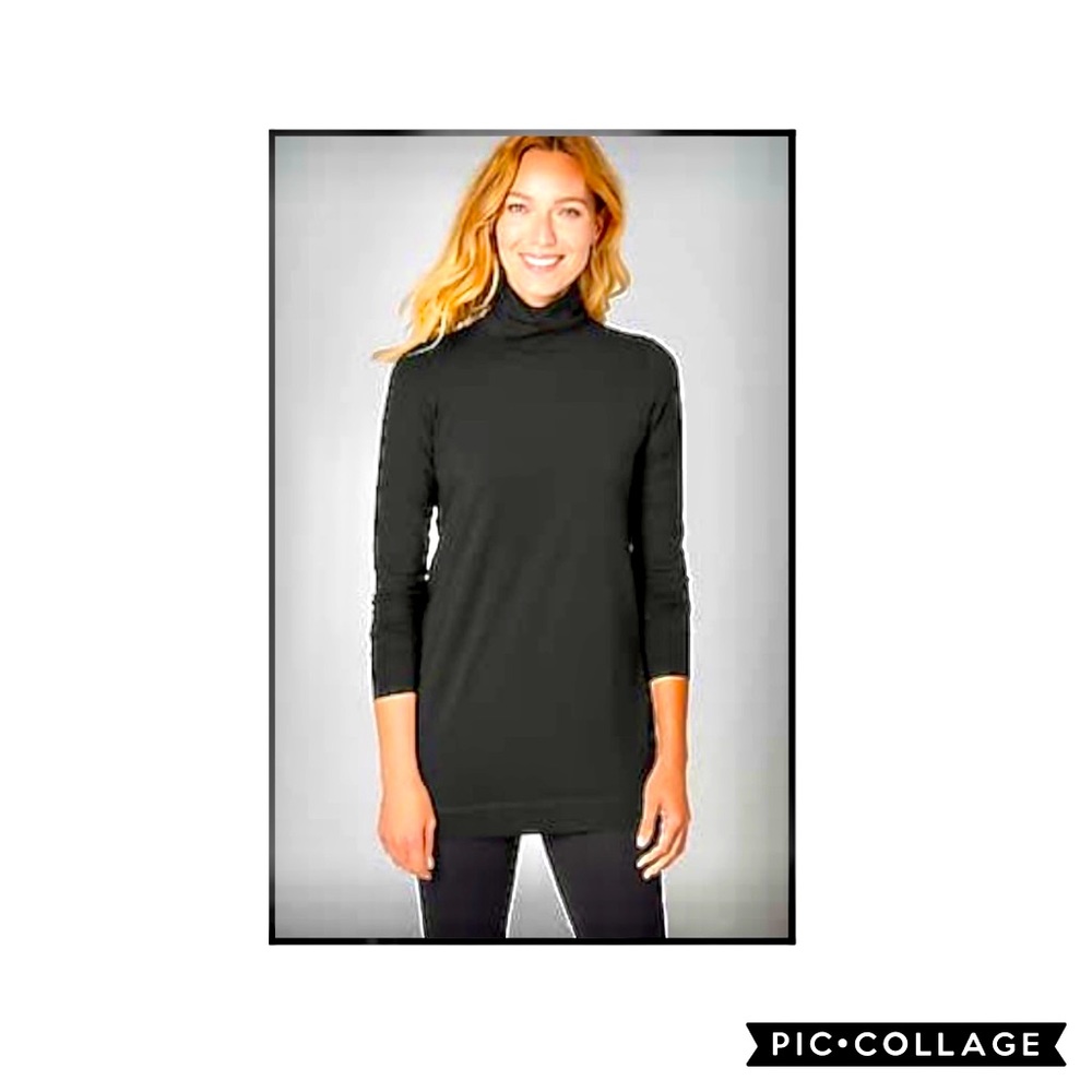 J.Jill Black Luxe Supima Turtleneck Tunic 3X NWT